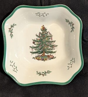 Spode Square Serving Bowl - Christmas Tree - S3324-U